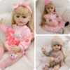 Reborn Toddler Doll Blond Hair Lifelike Princess Baby Girl