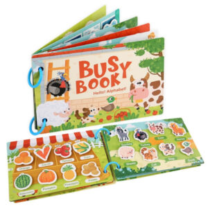 Toddler Quiet Book Early Learning Activities Puzzle Paste